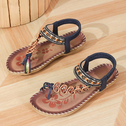 "Sandales Liliane modernes, confortables, semelle ergonomique pour femmes, style élégant en Bleu Océan et Vert Émeraude."