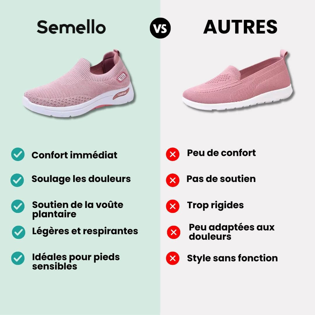 "Baskets orthopédiques pour femme en gris foncé, style moderne et semelles confortables, vue latérale élégante."