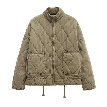 "Veste Puffer Femme élégante, polyvalente et confortable, avec poches multiples, idéale pour style urbain et activités extéri