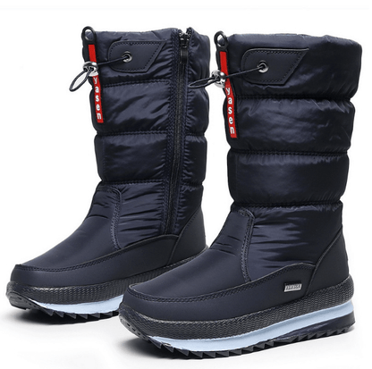 "Bottes de neige femme imperméables à doublure chaude, semelle antidérapante, pour conditions hivernales"