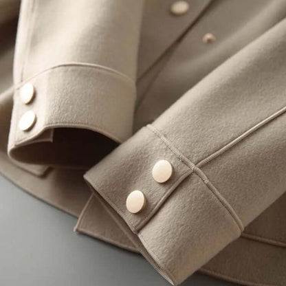 "Veste femme en coton élégante avec design sophistiqué, coupe classique et allure chic, idéale pour toutes occasions."