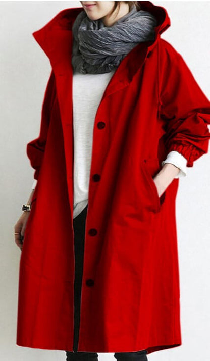 "Trench Saule pour femmes, imperméable chic, beige clair, coupe élégante, protection contre le vent, style intemporel."