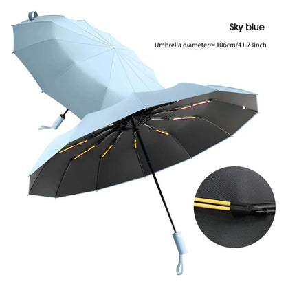 "Parapluie écologique durable beige, protection UV, matériaux recyclés, design moderne pour conditions météorologiques variée