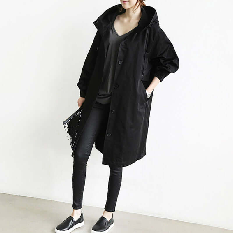 "Trench Saule pour femmes, imperméable chic, beige clair, coupe élégante, protection contre le vent, style intemporel."
