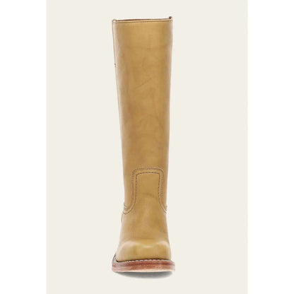 "Bottes hautes pour femmes en cuir avec talon bloc et bout carré, élégance et confort pour toutes occasions."