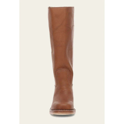 "Bottes hautes pour femmes en cuir avec talon bloc et bout carré, élégance et confort pour toutes occasions."