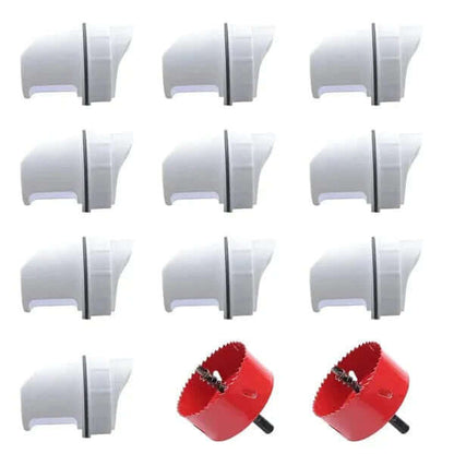 "Mangeoire premium élégante pour volailles, design moderne, adaptée à divers récipients, idéale pour poules et petits animaux