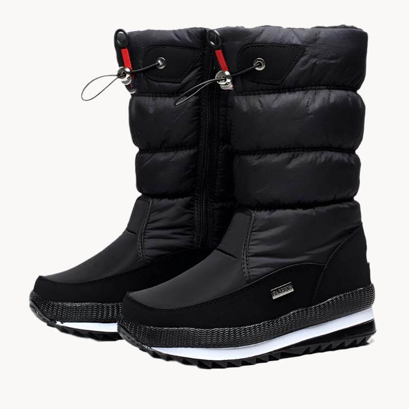 "Bottes de neige femme imperméables à doublure chaude, semelle antidérapante, pour conditions hivernales"