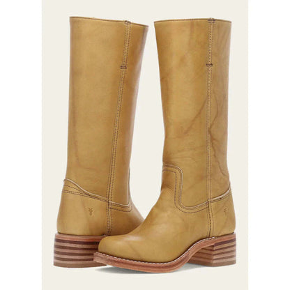 "Bottes hautes pour femmes en cuir avec talon bloc et bout carré, élégance et confort pour toutes occasions."