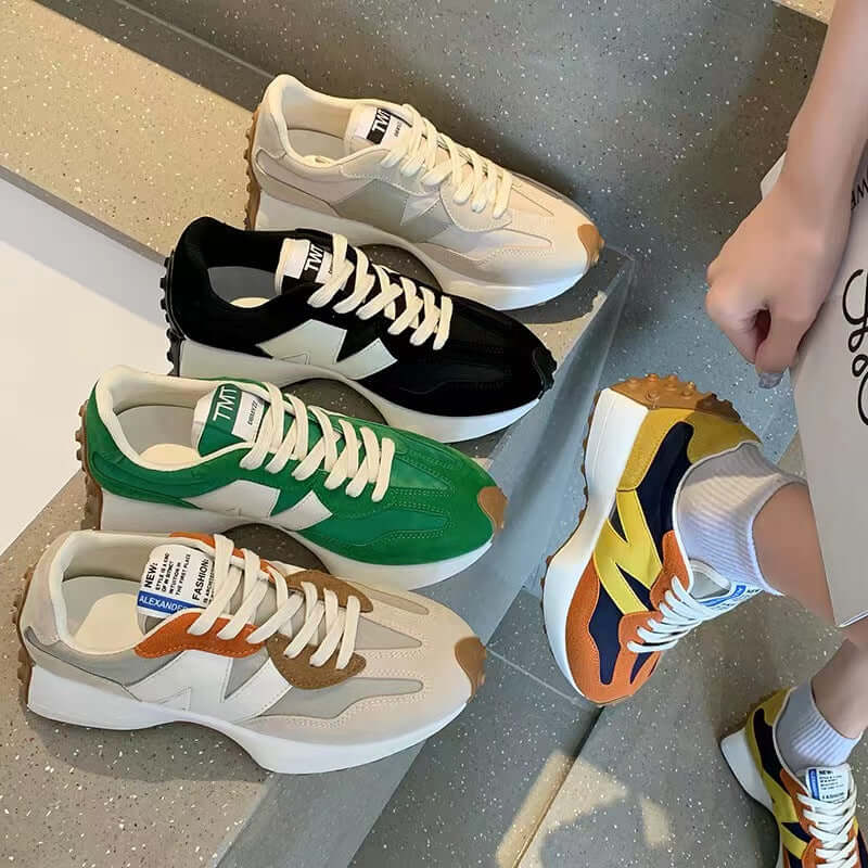 Baskets mode femmes Nina, allure moderne, semelles matelassées, coloris variés, confort quotidien, design profilé.