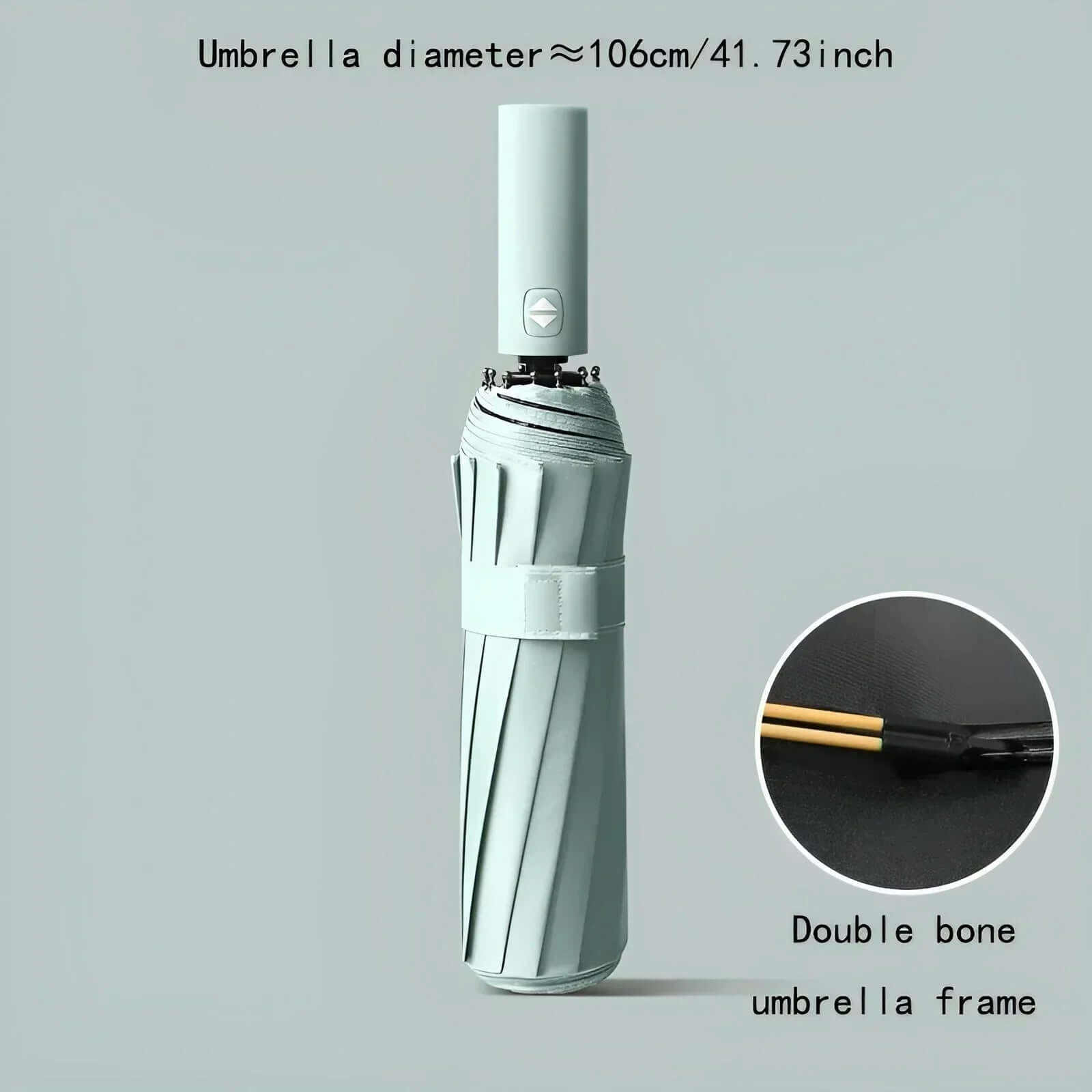 "Parapluie écologique durable beige, protection UV, matériaux recyclés, design moderne pour conditions météorologiques variée