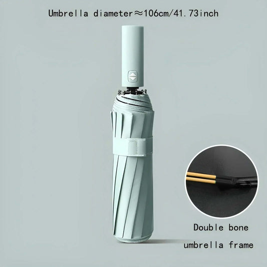 "Parapluie écologique durable beige, protection UV, matériaux recyclés, design moderne pour conditions météorologiques variée